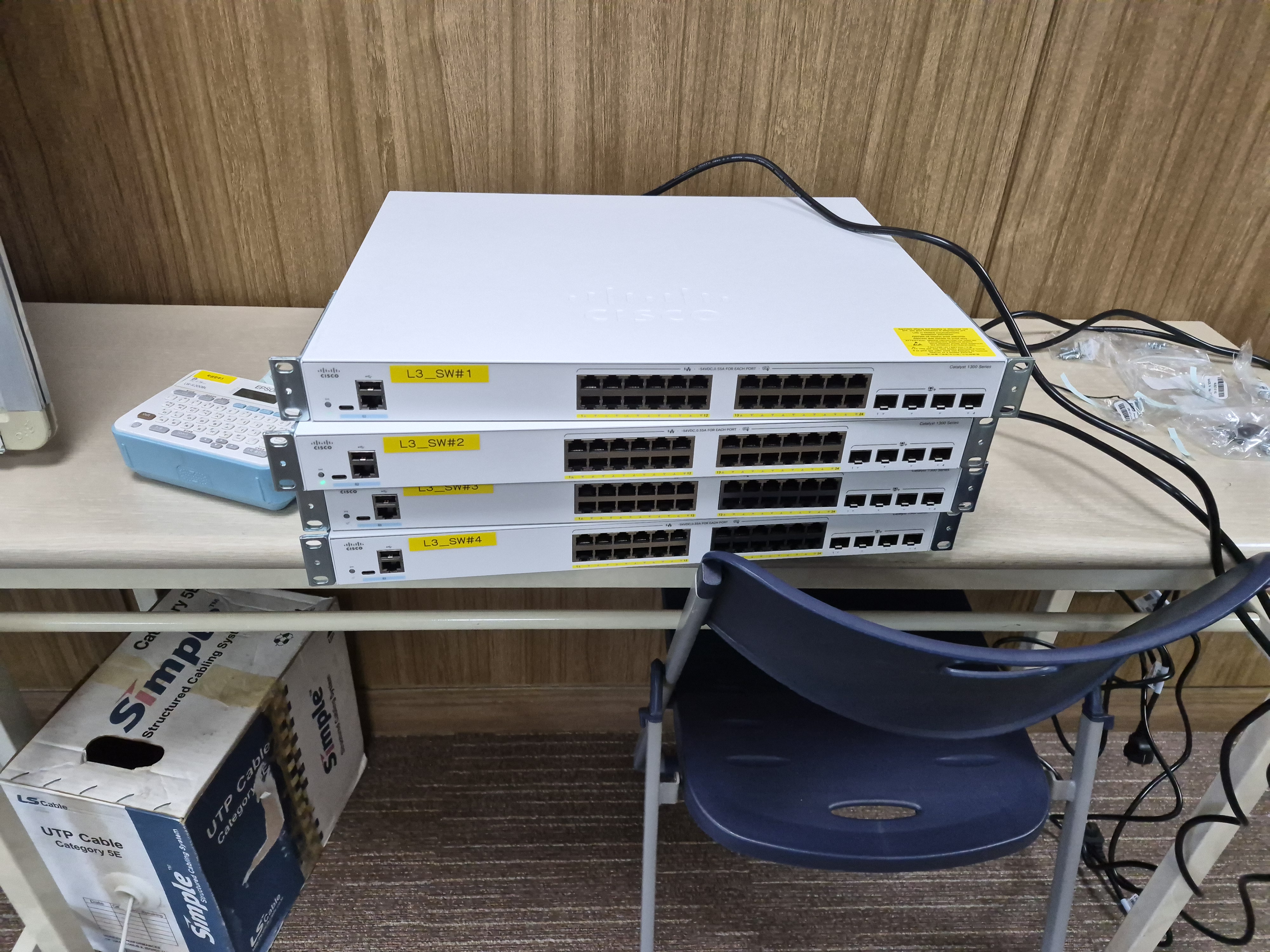 레이져센터 Cisco L3스위치허브 설치 및 Config 수리·현장 사진 4