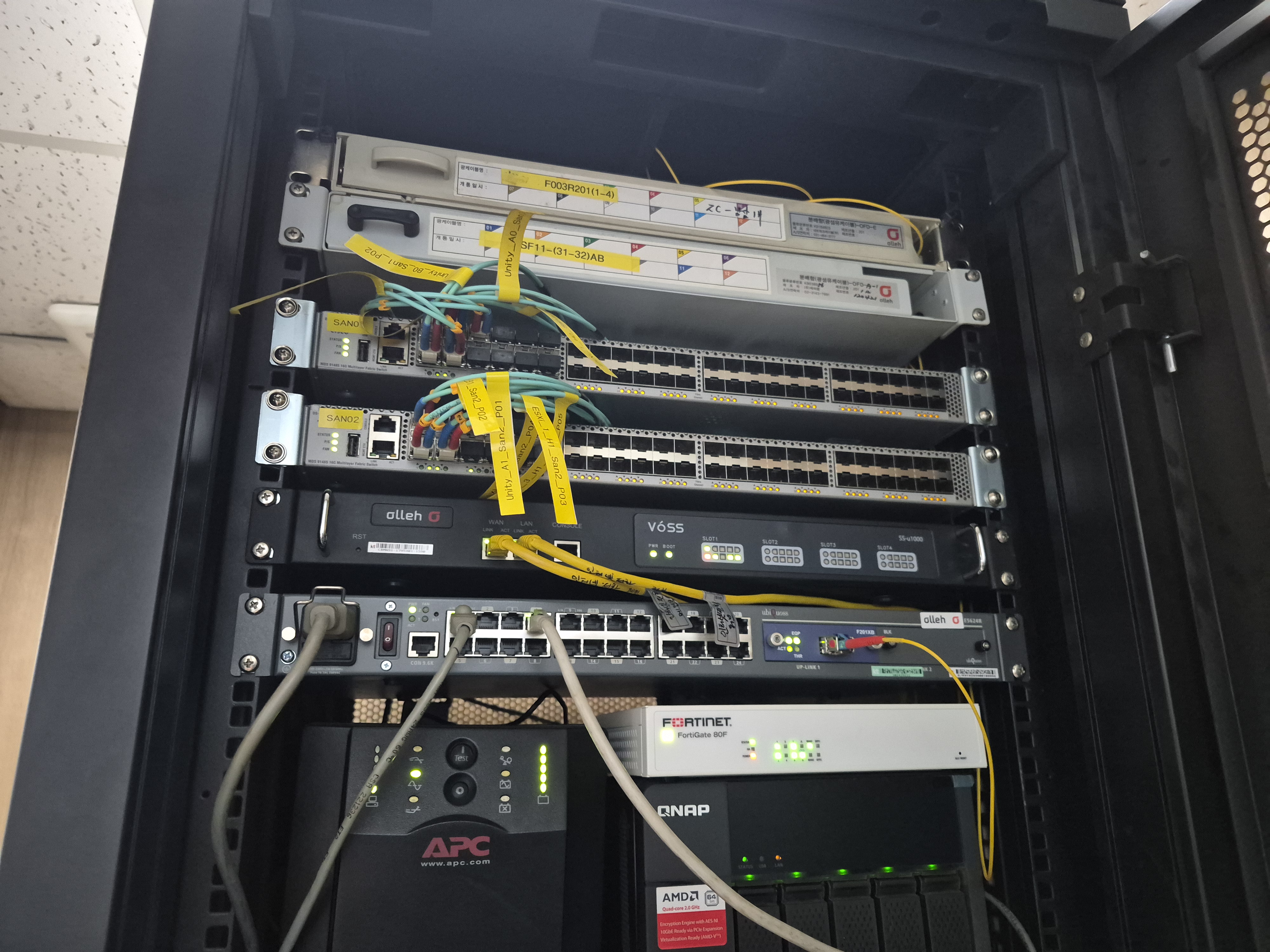 레이져센터 Cisco L3스위치허브 설치 및 Config 수리·현장 사진 2