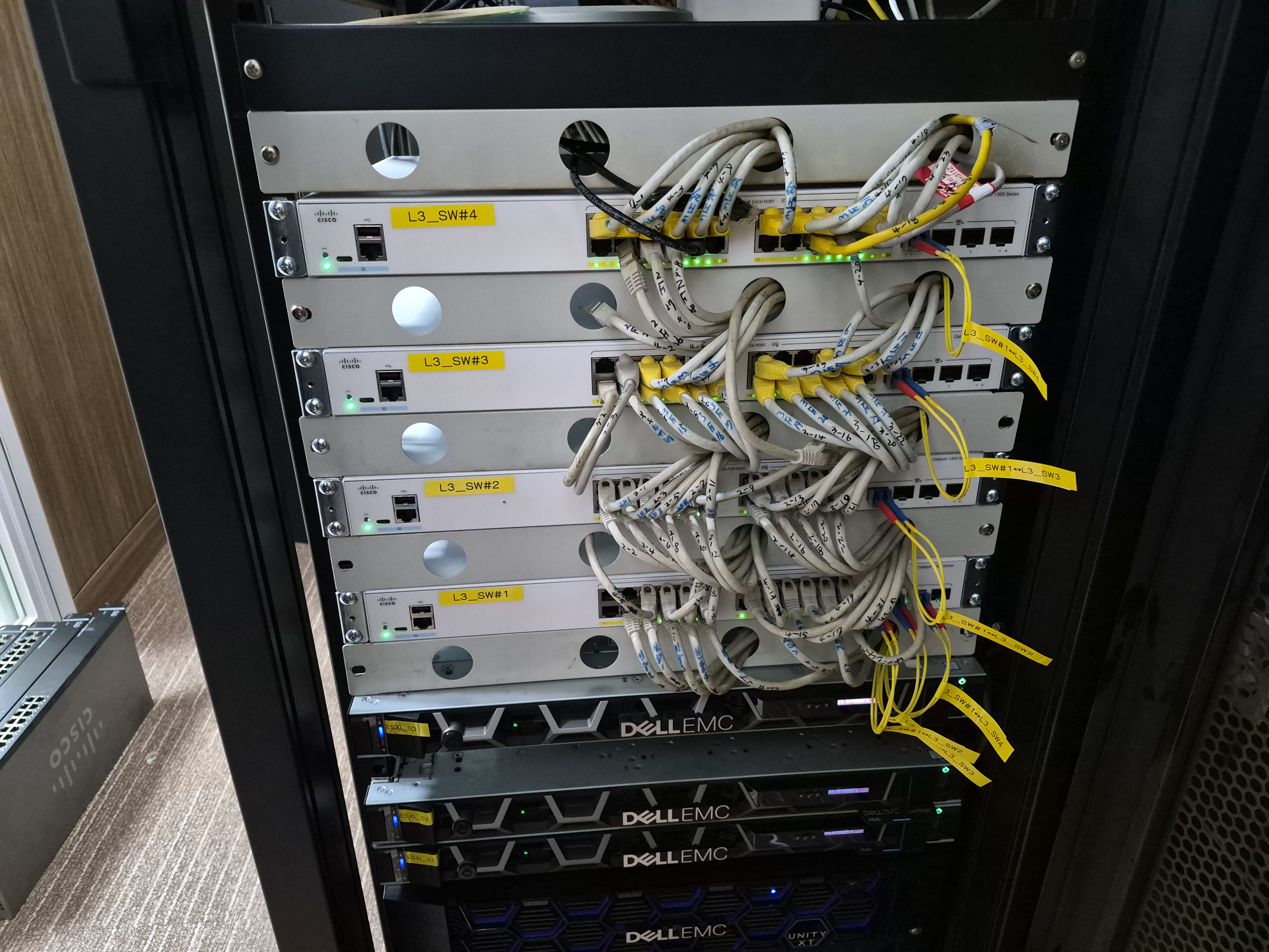 레이져센터 Cisco L3스위치허브 설치 및 Config 수리·현장 사진 7