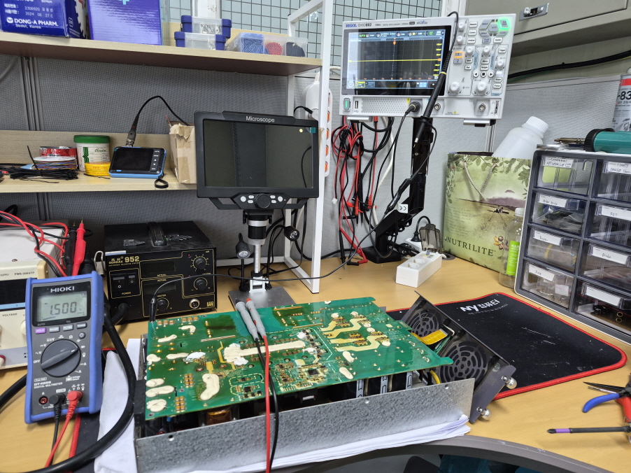 InfyPower REG1K025G 전기차 충전기 파워모듈 수리 및 부하 테스트 수리·현장 사진 4